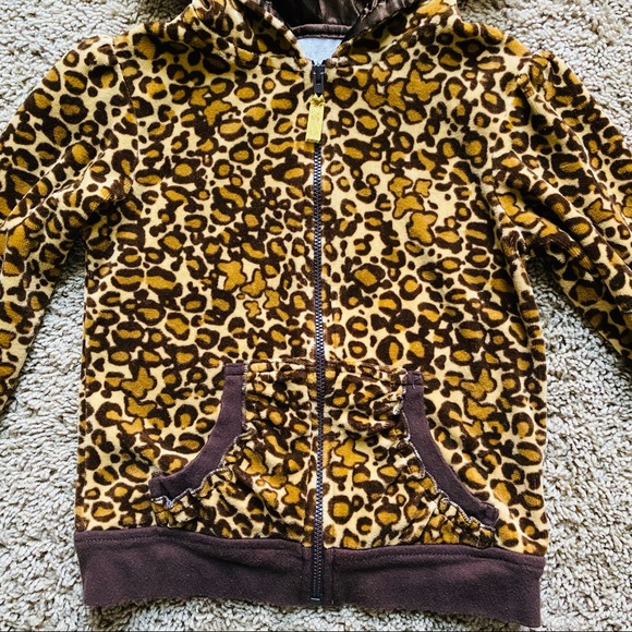 Girls Arizona cheetah print jacket - Picture 2 of 6